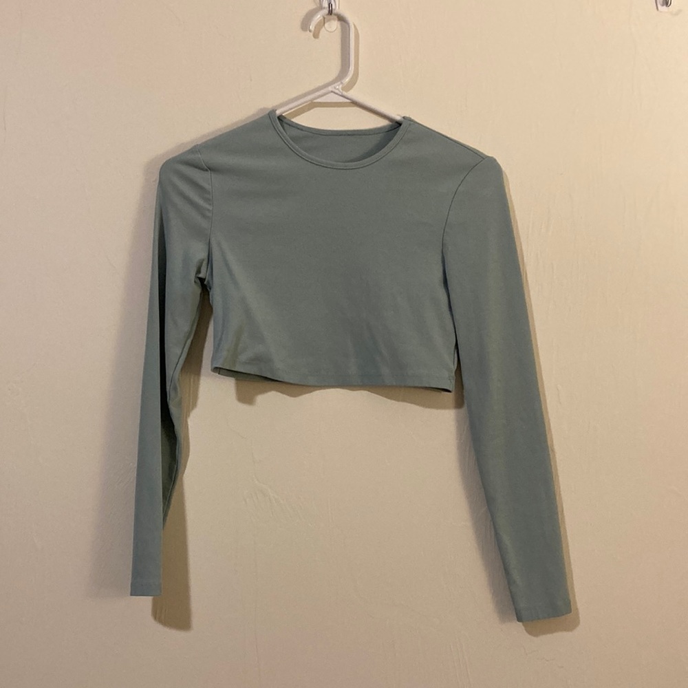 Cropped Blue Top